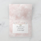 Hochzeitsrennen in Seashell und Sand Karte (Innenseite)