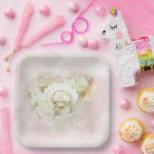 Hochzeitsrennen in Seashell und Sandherz Pappteller (Party)