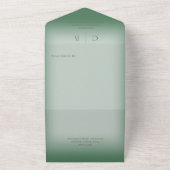 Hochzeitsrennen Moderner Grüner QR-Code All In One Einladung (Außenbereich)