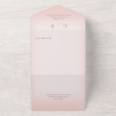 Hochzeitsrennen Modernes Abendessen All In One Einladung (Außenbereich)