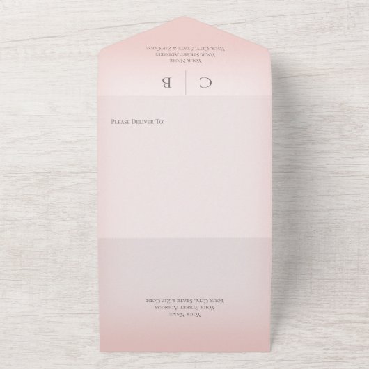 Hochzeitsrennen Modernes Abendessen All In One Einladung (Außenbereich)