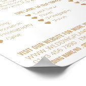 Hochzeitsrennen, Werbung für Hochzeitsveranstaltun Poster (Ecke)