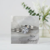 Hochzeitsrennen zur Einladung der Grauen Engagemen (Stehend Vorderseite)