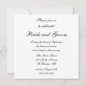 Hochzeitsrennen zur Einladung der Grauen Engagemen (Rückseite)