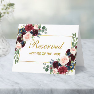 Hochzeitsreserviert Wasserfarbenflorname Ort Karte