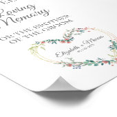 Hochzeitsreservierter Sitzplatz für das Herz der L Poster (Ecke)