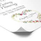 Hochzeitsreservierung Sitzgelegenheit Gedächtnis f Poster (Ecke)