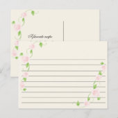 Hochzeitsrezept Postkarte (Vorne/Hinten)