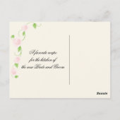 Hochzeitsrezept Postkarte (Rückseite)