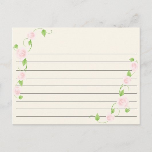 Hochzeitsrezept Postkarte (Vorderseite)