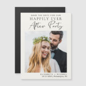 Hochzeitsrezeption Foto Save the Date Magneteinladung (Vorne/Hinten)