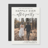 Hochzeitsrezeption Foto Save the Date Magnetkarte (Vorne/Hinten)