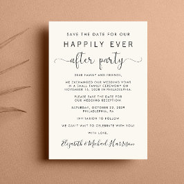 Hochzeitsrezeption Save the Date Ankündigung