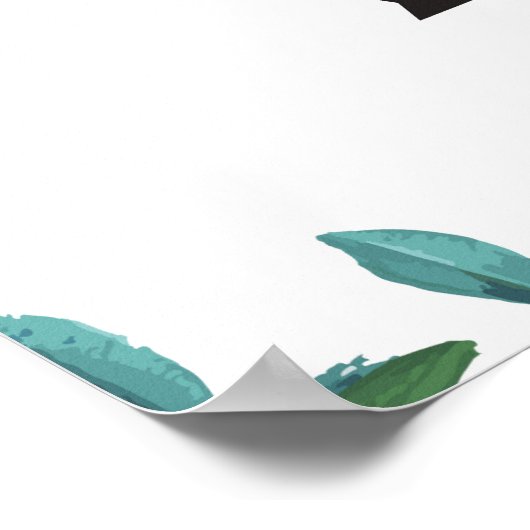 Hochzeitsrichtung Rechtes Pfeil Poster (Ecke)