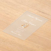 Hochzeitsring Acryleinladungen (Ablage )