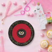 Hochzeitsring Individuelle Name 7" Papier Teller (Party)