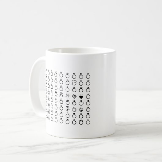 Hochzeitsring Kaffeetasse (Vorderseite Links)