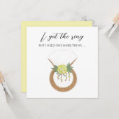 Hochzeitsring Karte (Vorderseite/Rückseite Beispiel)