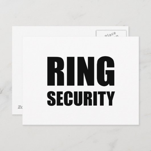 Hochzeitsring Postkarte (Vorne/Hinten)