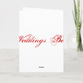 Hochzeitsring, sagte ich Ja-Karte in Weiß Ankündigung (Rückseite)