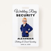 Hochzeitsring-Security-Foto Wählen Sie Ihre Farben Ausweis (Vorderseite)