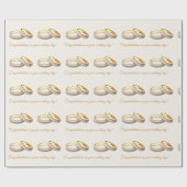 Hochzeitsring Set Hochzeit Herzlichen Glückwunsch Geschenkpapier (Flach)