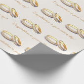 Hochzeitsring Set Hochzeit Herzlichen Glückwunsch Geschenkpapier (Ecke)