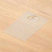 Hochzeitsring spanisch acryleinladungen (Ablage )