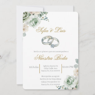Hochzeitsring Spanische Hochzeit Einladung