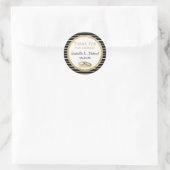 Hochzeitsring und Glitzer Danke Stickers (Tasche)