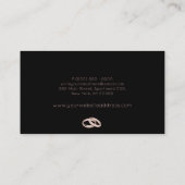 Hochzeitsring Visitenkarte (Rückseite)