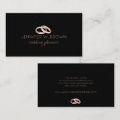 Hochzeitsring Visitenkarte (Vorne/Hinten)