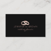 Hochzeitsring Visitenkarte (Vorderseite)