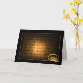 Hochzeitsringe auf Bibelverse Karte (Gelbe Blume)