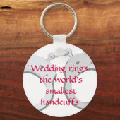 Hochzeitsringe: die kleinsten Handschellen der Wel Schlüsselanhänger (Vorderseite)