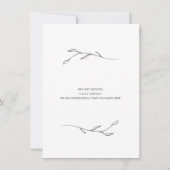 Hochzeitsringe - Einladung (Rückseite)