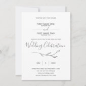 Hochzeitsringe - Einladung (Vorderseite)