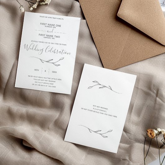 Hochzeitsringe - Einladung