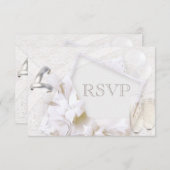 Hochzeitsrings & Champagnerbrillen UAWG RSVP Karte (Vorne/Hinten)