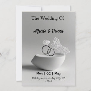 Hochzeitsrings Feiertagskarte