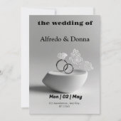 Hochzeitsrings Feiertagskarte (Vorderseite)