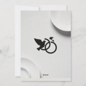 Hochzeitsrings Feiertagskarte (Rückseite)