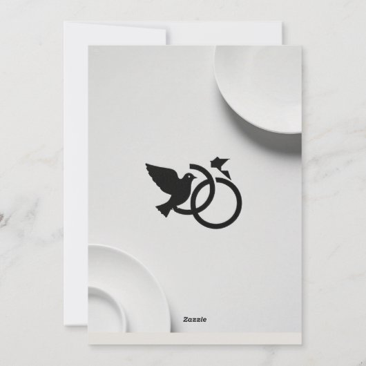 Hochzeitsrings Feiertagskarte (Rückseite)