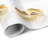 Hochzeitsrings Geschenkpapier (Rolleneckpunkt)