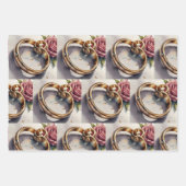 Hochzeitsrings Geschenkpapier Set (Vorderseite 2)