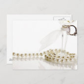 Hochzeitsrings Hochzeitsperlen Postkarte (Vorne/Hinten)