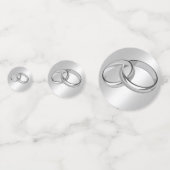Hochzeitsrings Konfetti (Rückseiten)