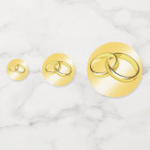 Hochzeitsrings Konfetti (Vorderseiten)
