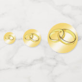 Hochzeitsrings Konfetti (Rückseiten)