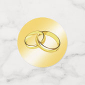 Hochzeitsrings Konfetti (Klein Vorderseite)